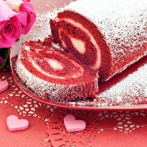 Red Velvet Roll Cake