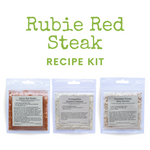 "Rubie Red Steak" Recipe Kit